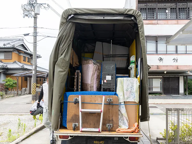 軽トラ1台にこんなに積めます!